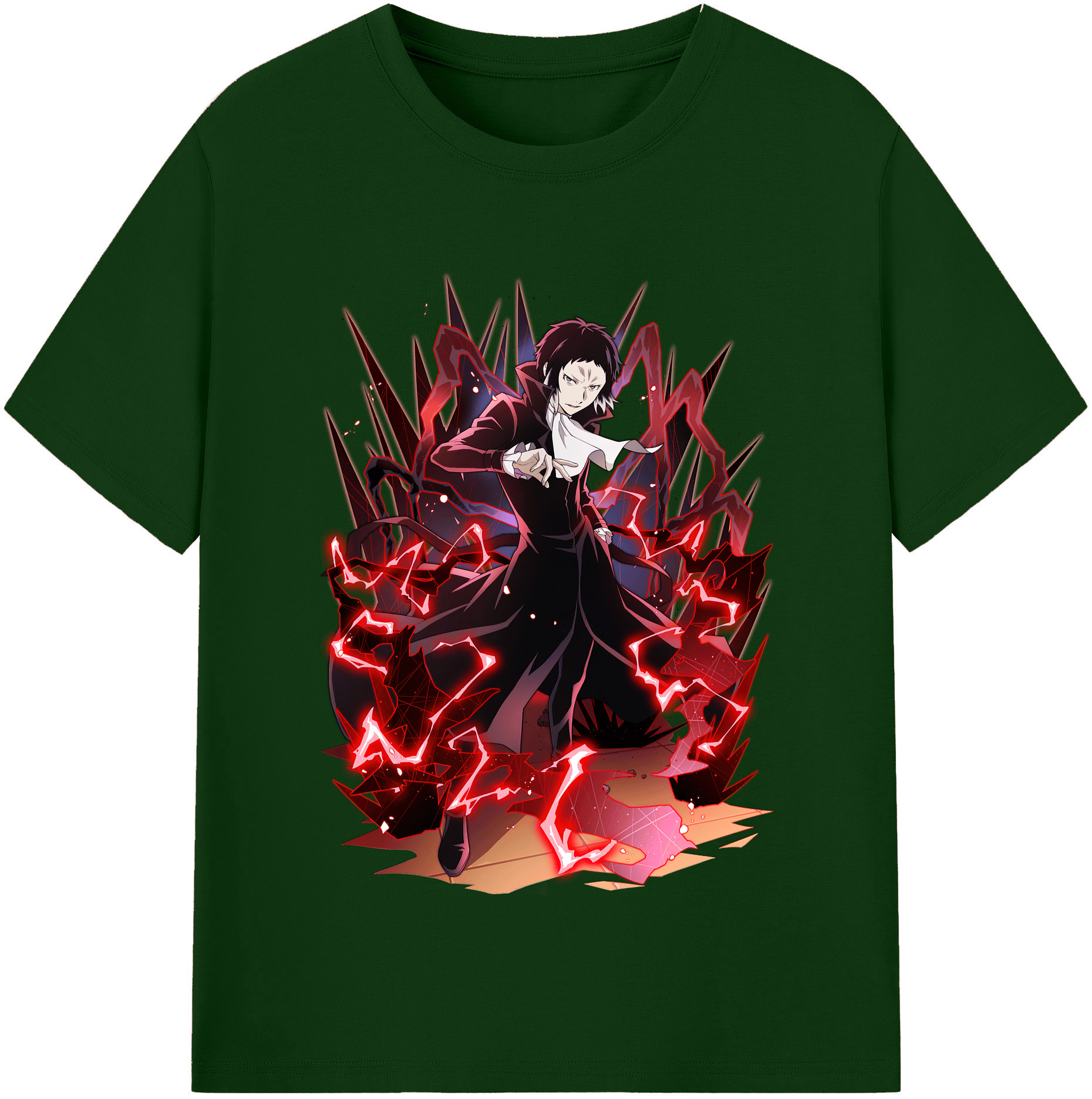 （画像用） 文豪ストレイドッグス Bungo Stray Dogs 綿100％半袖Tシャツ（フロントプリント）
